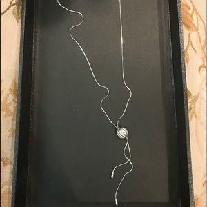 Crystal Ball Drop Necklace